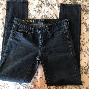 J Crew Matchstick straight skinny jeans dark wash